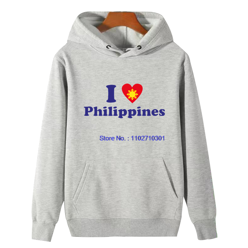 Winter Clothing Essentials For Men - Men's Graphic Hooded Sweatshirt 'I Love