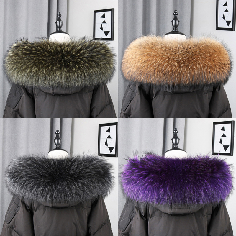Winter Clothing Design - 100% Real Fur Collar Coat Winter