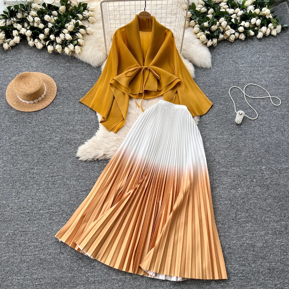 Winter Clothing Sales - Elegant Long Sleeves Bandage Loose Top