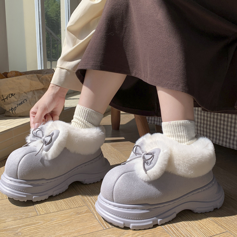 Warm Faux Fur Fluffy Slippers  - مراجعة Winter Clothing Korea وسعره