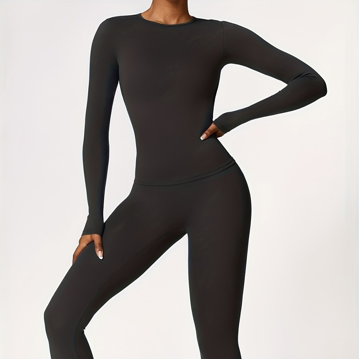 Tight-fitting yoga suit slim l - مراجعة Winter Clothing For وسعره
