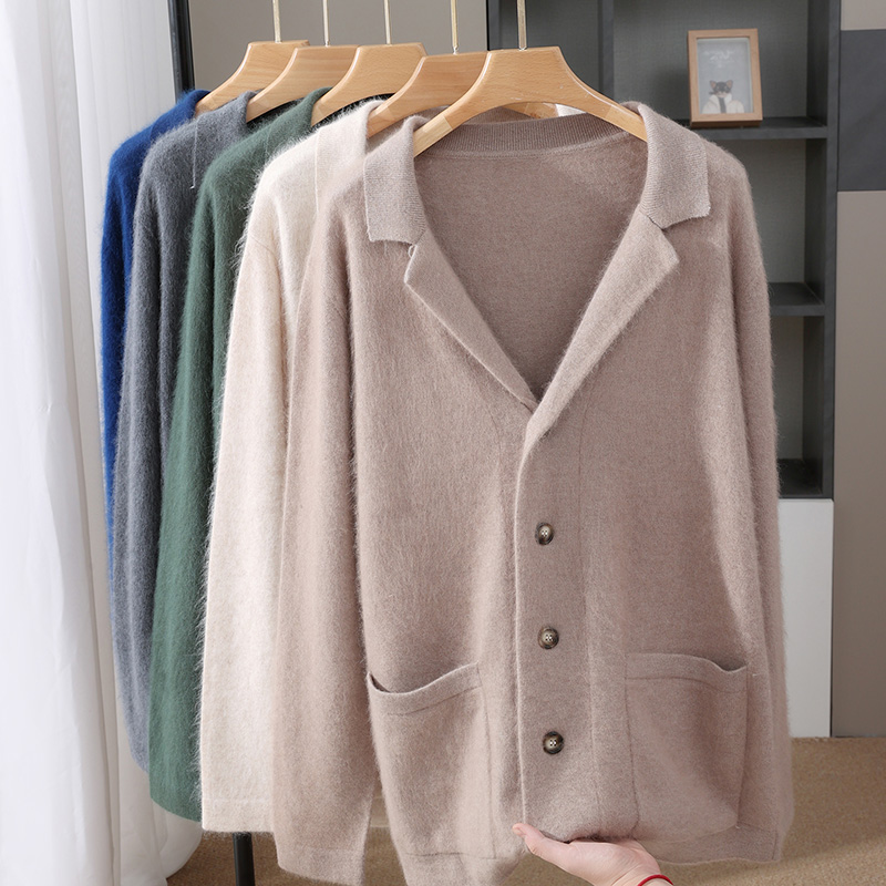 New Mink Wool Cardigan Men's P - مراجعة Winter Clothing Uae وسعره