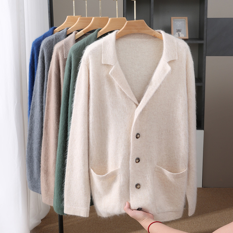 New Mink Wool Cardigan Men's P - مراجعة Winter Clothing Uae وسعره
