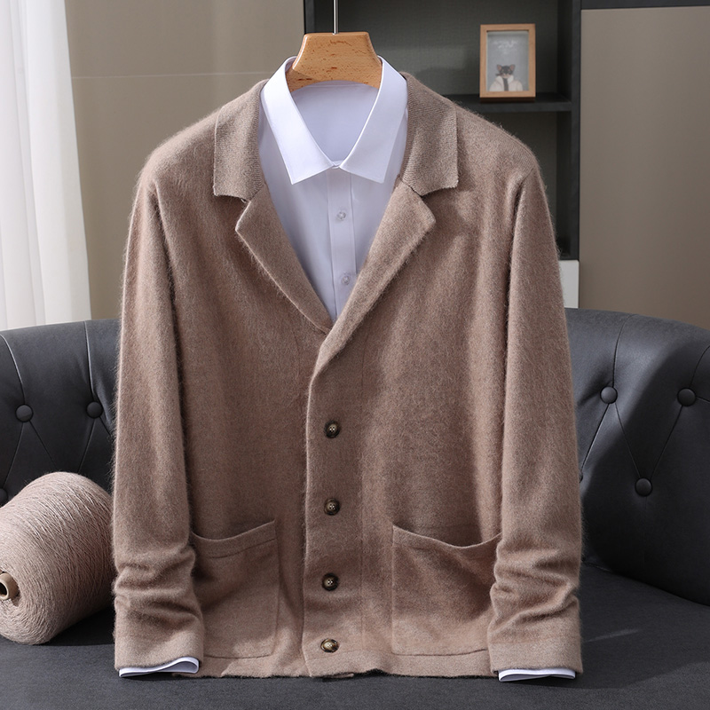 New Mink Wool Cardigan Men's P - مراجعة Winter Clothing Uae وسعره