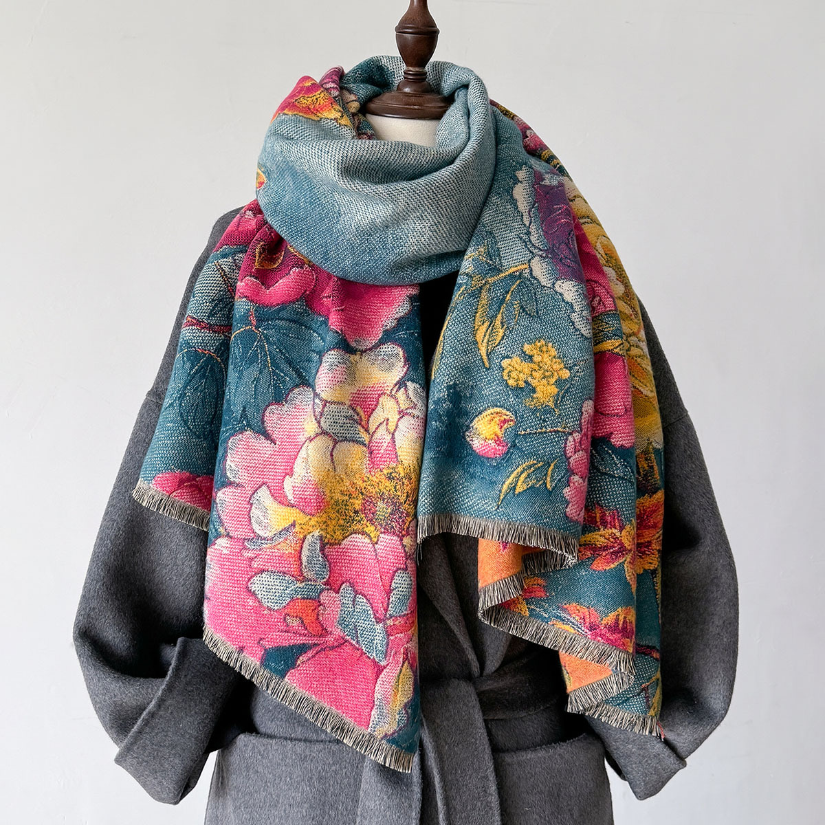 Warm Cashmere Scarf Women Shaw - مراجعة Cashmere Scarf Wrap وسعره