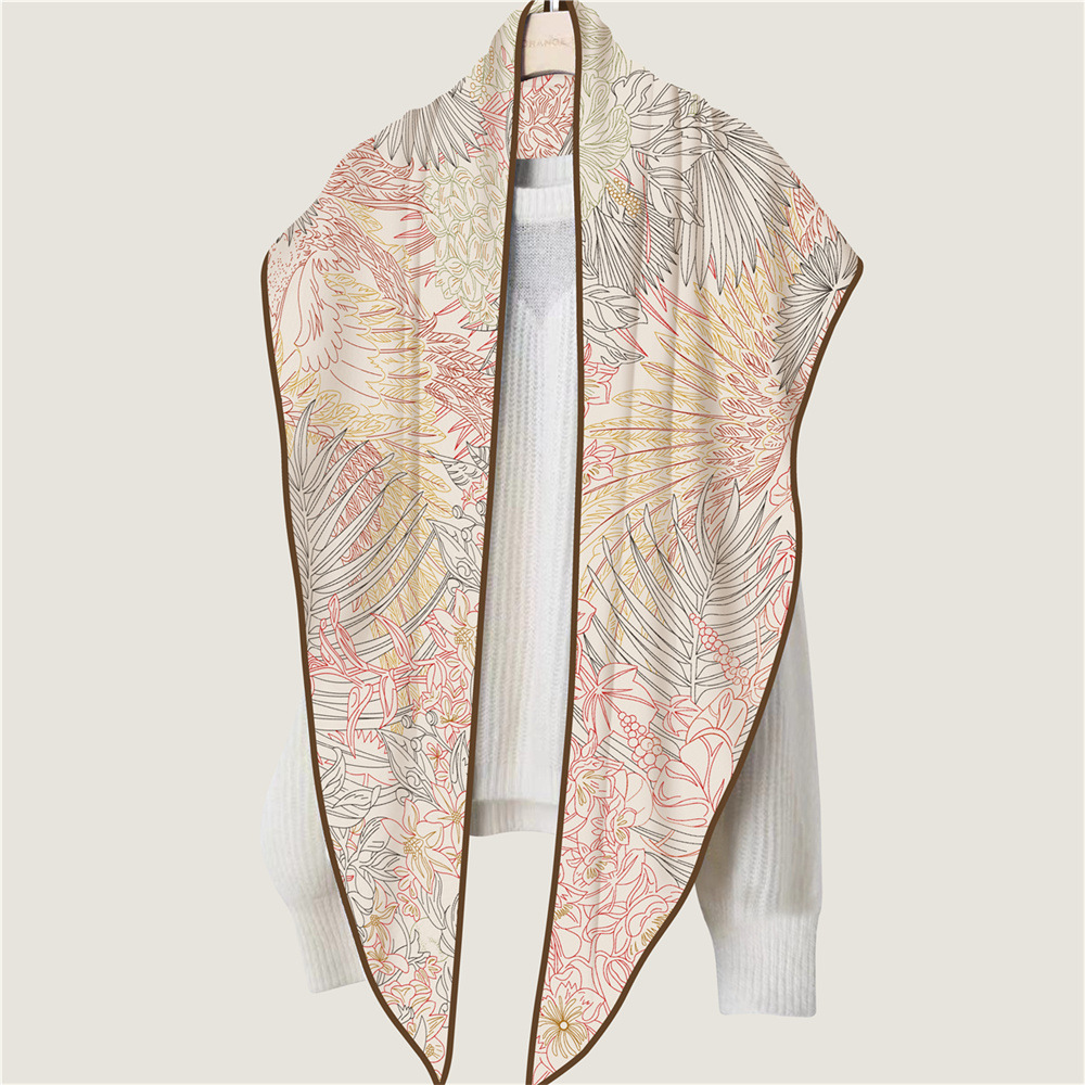 Triangle Silk Blend Scarf Hand - مراجعة Cashmere Scarf Wrap وسعره