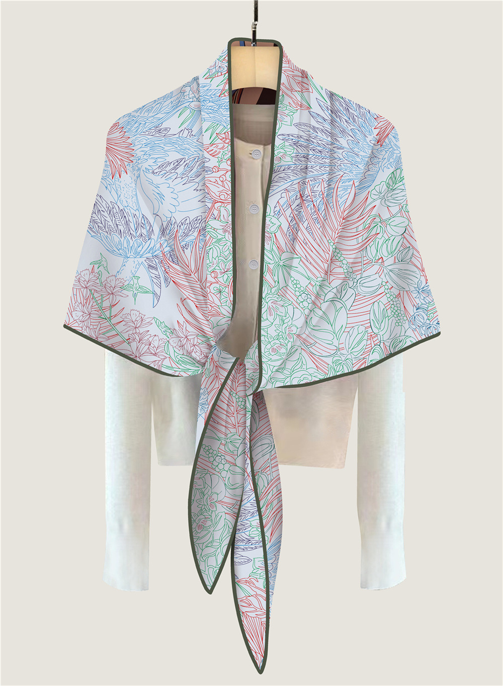 Triangle Silk Blend Scarf Hand - مراجعة Cashmere Scarf Wrap وسعره
