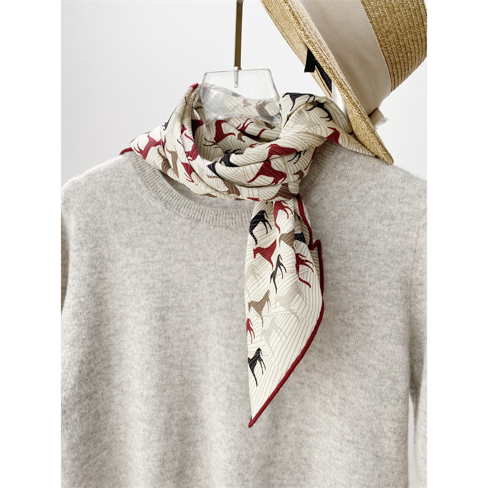 Silk Wool Blend Scarf Women Ha - مراجعة Winter Clothing Hong Kong وسعره
