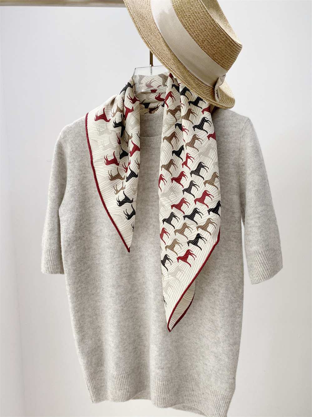 Silk Wool Blend Scarf Women Ha - مراجعة Winter Clothing Hong Kong وسعره