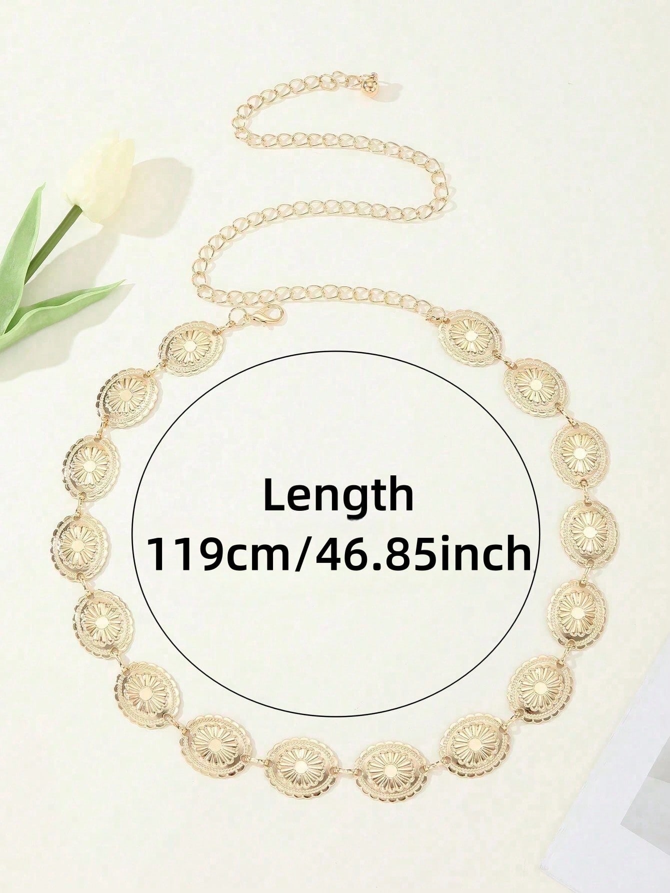 1PC Western Chain Belt Body Ch - مراجعة Winter Clothing Ideas وسعره