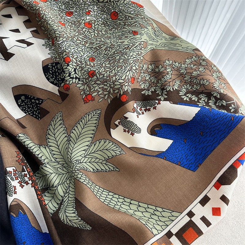 Wool Silk Scarf Women Cashmere - مراجعة Winter Clothing Hong Kong وسعره