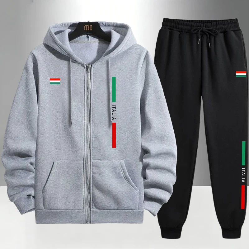 Italy Fashion Men's Set Zipper - مراجعة Winter Clothing Men وسعره