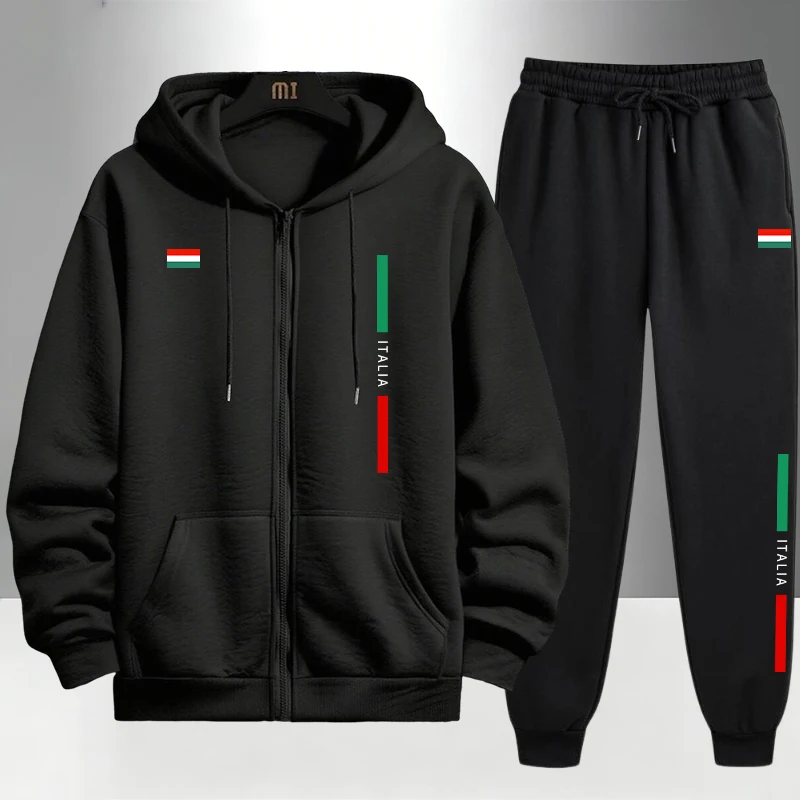 Italy Fashion Men's Set Zipper - مراجعة Winter Clothing Men وسعره