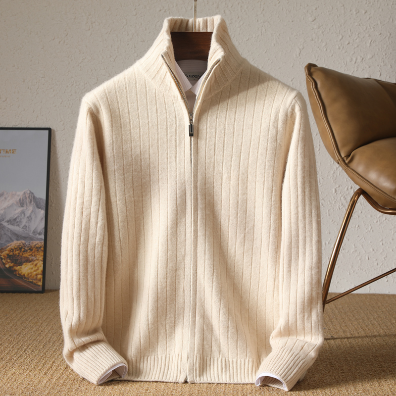 Men 100% Merino Wool Stand-Up  - مراجعة Winter Clothing Uae وسعره