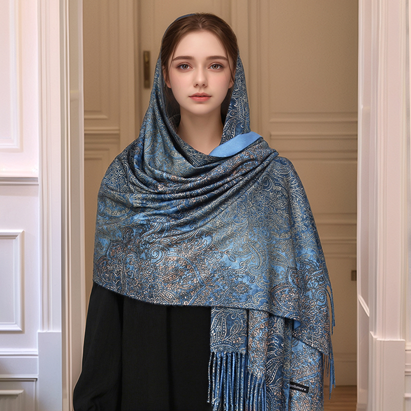 Luxury Paisley Pashmina Shawl  - مراجعة Cashmere Scarf Wrap وسعره