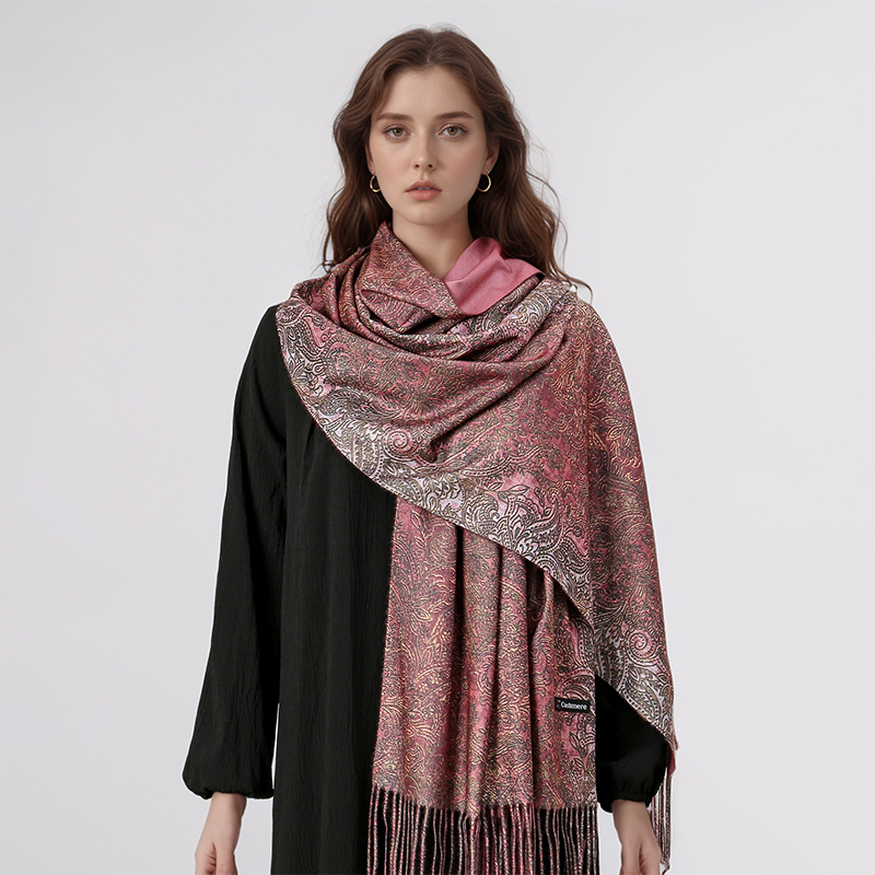 Luxury Paisley Pashmina Shawl  - مراجعة Cashmere Scarf Wrap وسعره