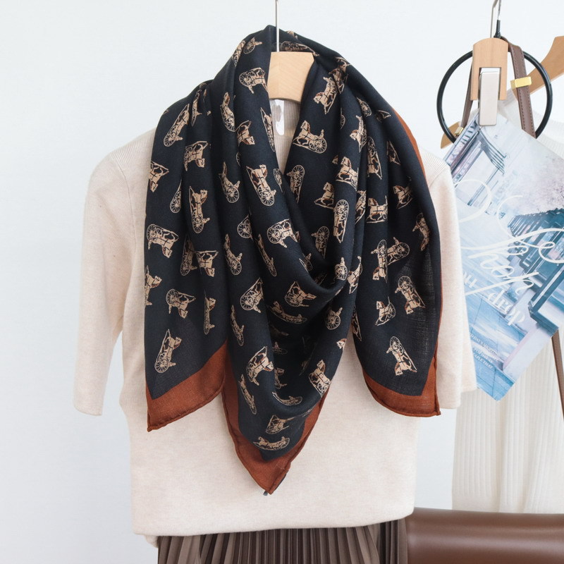Silk Wool Blend Scarf Luxury D - مراجعة Winter Clothing Hong Kong وسعره