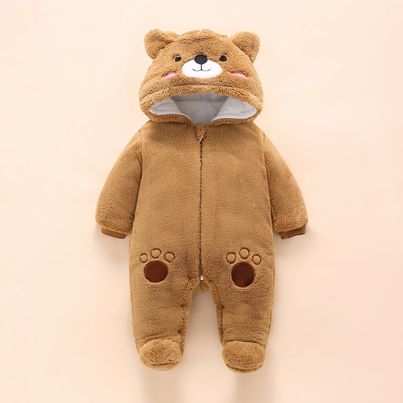 0-12M Baby Rompers Cute Bear T - مراجعة Winter Clothing Toddler وسعره