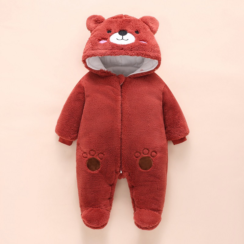 0-12M Baby Rompers Cute Bear T - مراجعة Winter Clothing Toddler وسعره
