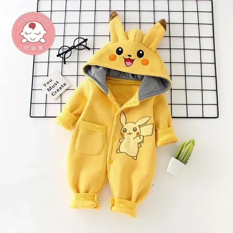 New Cute Cartoon Pokemon Pikac - مراجعة Winter Clothing Baby وسعره