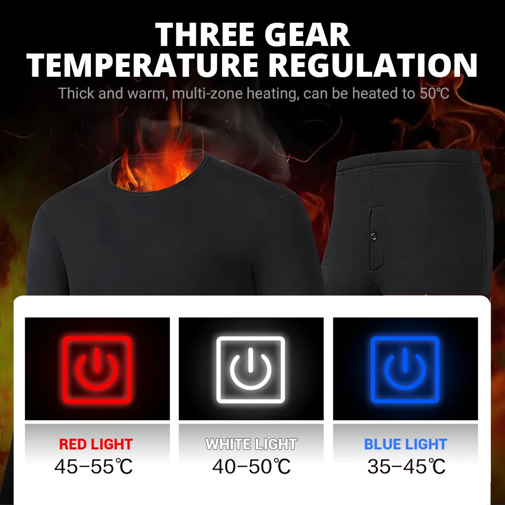 New 52 Areas Heated Underwear  - مراجعة Winter Clothing Accessories وسعره