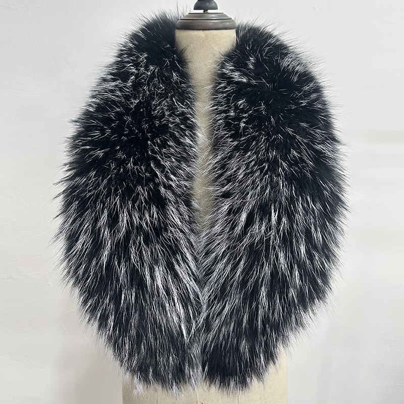 Natural Fur Collar Real raccoo - مراجعة Winter Clothing Design وسعره