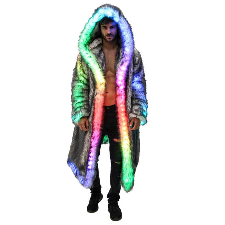 Faux Fur Coat Men Hooded Outer - مراجعة Winter Clothing Uae وسعره