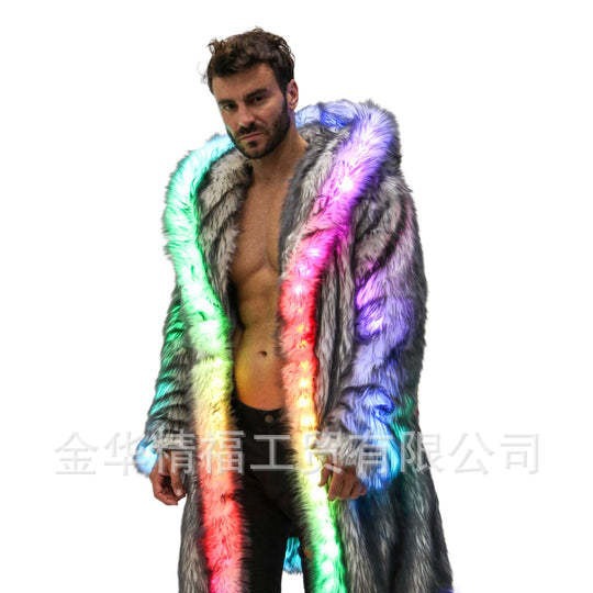 Faux Fur Coat Men Hooded Outer - مراجعة Winter Clothing Uae وسعره