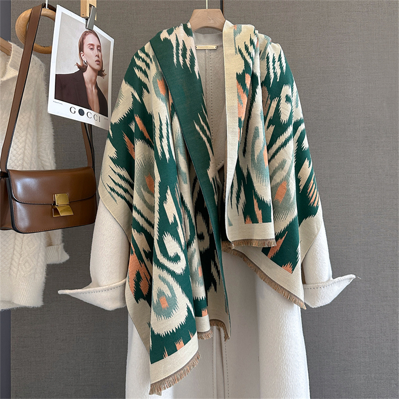2025 Brand Warm Cashmere Ponch - مراجعة Cashmere Scarf Wrap وسعره
