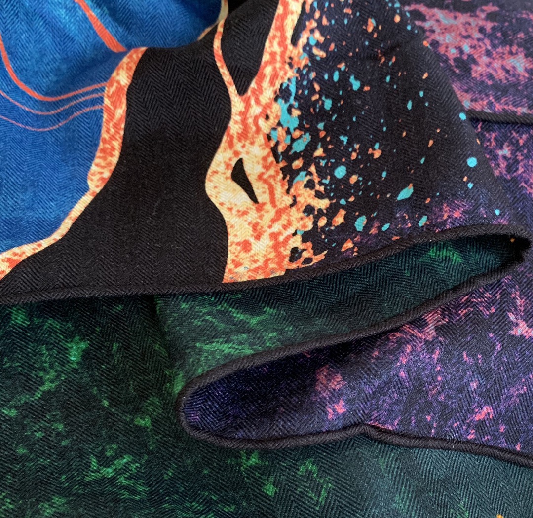 110CM Velvet Handmade Silk Cas - مراجعة Cashmere Scarf Wrap وسعره