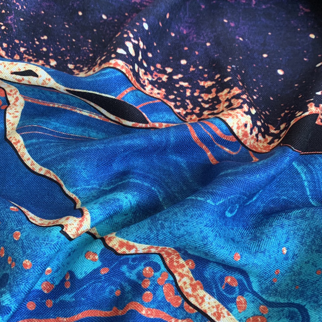 110CM Velvet Handmade Silk Cas - مراجعة Cashmere Scarf Wrap وسعره