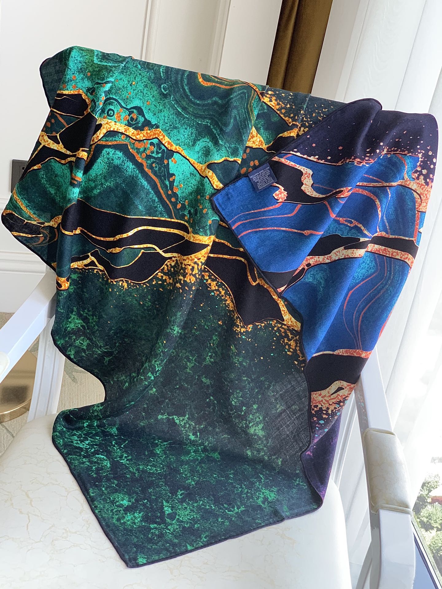110CM Velvet Handmade Silk Cas - مراجعة Cashmere Scarf Wrap وسعره