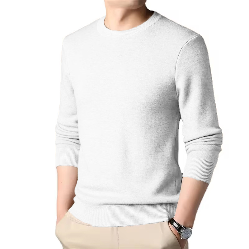 Men's Solid Color Knitted Pull - مراجعة Winter Clothing Uae وسعره