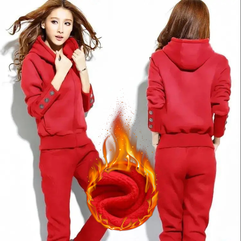 Winter 2 Pieces Sets Hooded Pl - مراجعة Winter Clothing Sales وسعره