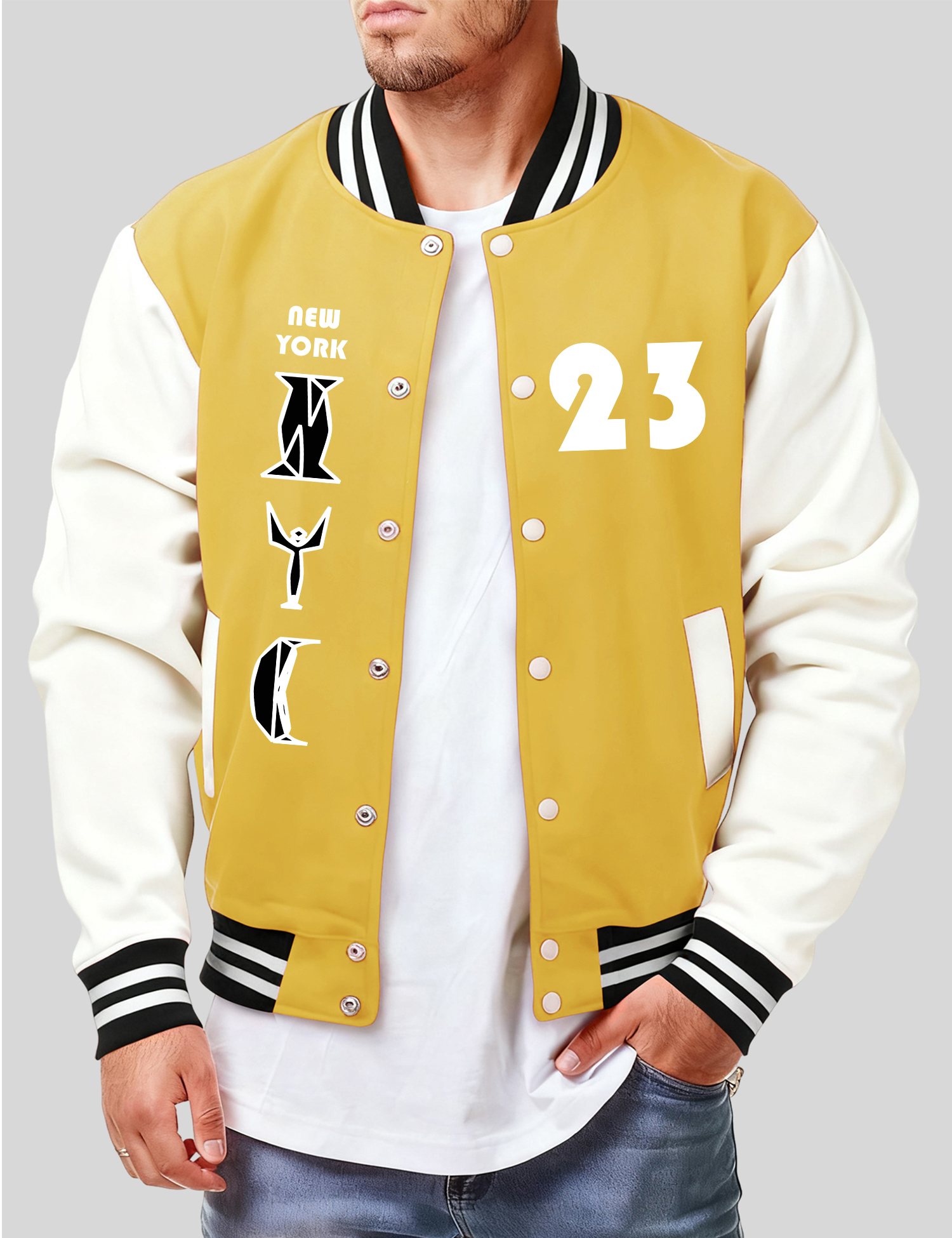 New York City No.23 Print Men  - مراجعة Winter Clothing In New York City وسعره