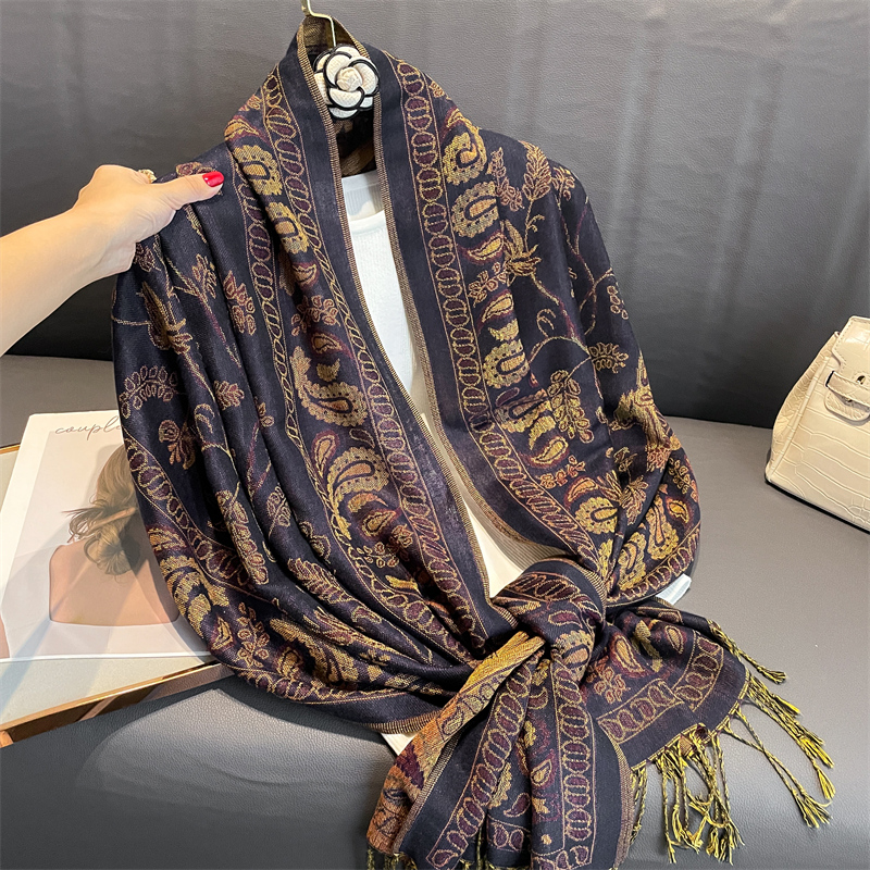 Luxury Brand Autumn Cashmere P - مراجعة Cashmere Scarf Wrap وسعره