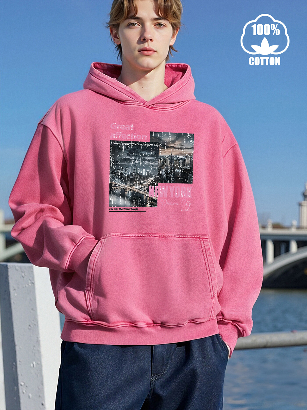 New York Dream City Prints Men - مراجعة Winter Clothing In New York City وسعره