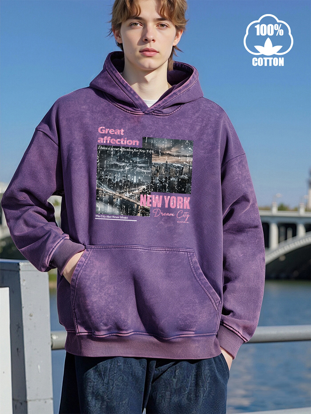 New York Dream City Prints Men - مراجعة Winter Clothing In New York City وسعره