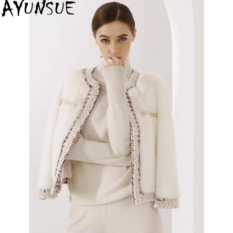 AYUNSUE Purple Label Mink Fur  - مراجعة Winter Clothing Label وسعره