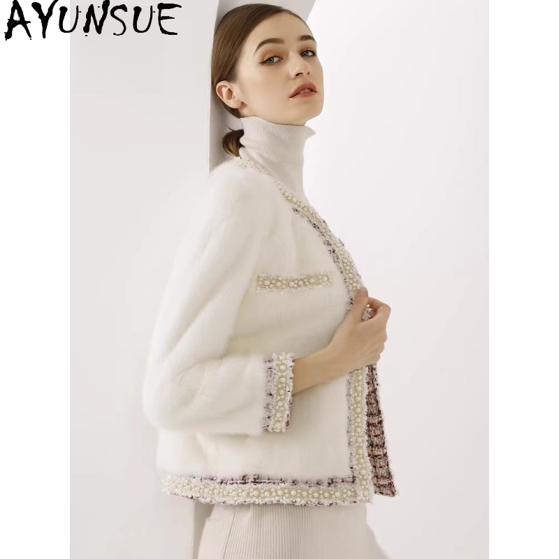 AYUNSUE Purple Label Mink Fur  - مراجعة Winter Clothing Label وسعره