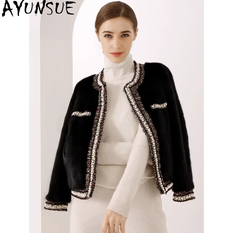 AYUNSUE Purple Label Mink Fur  - مراجعة Winter Clothing Label وسعره