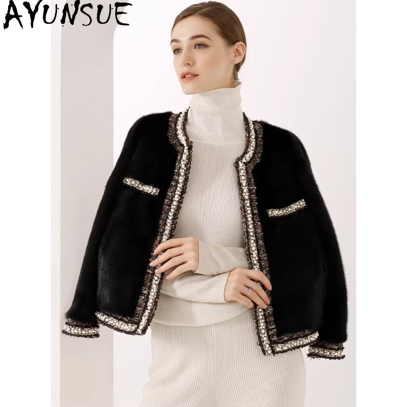 AYUNSUE Purple Label Mink Fur  - مراجعة Winter Clothing Label وسعره