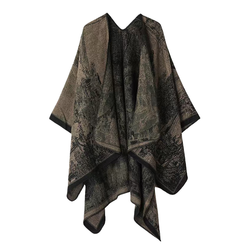 Printed Knitted Shawl for Wome - مراجعة Winter Clothing Ideas وسعره