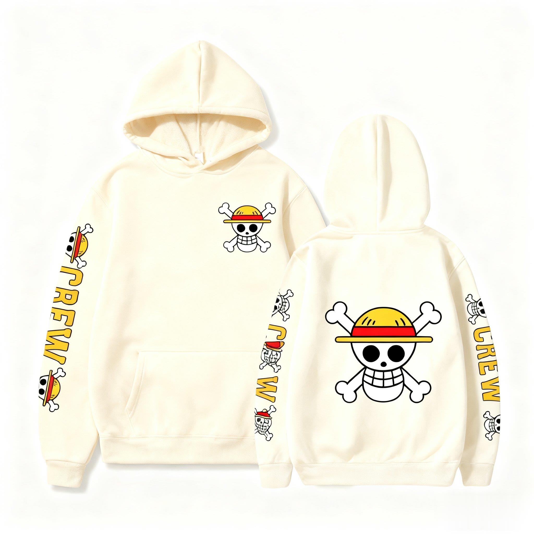 One Piece Skull Print Hoodie M - مراجعة Winter Clothing Uae وسعره
