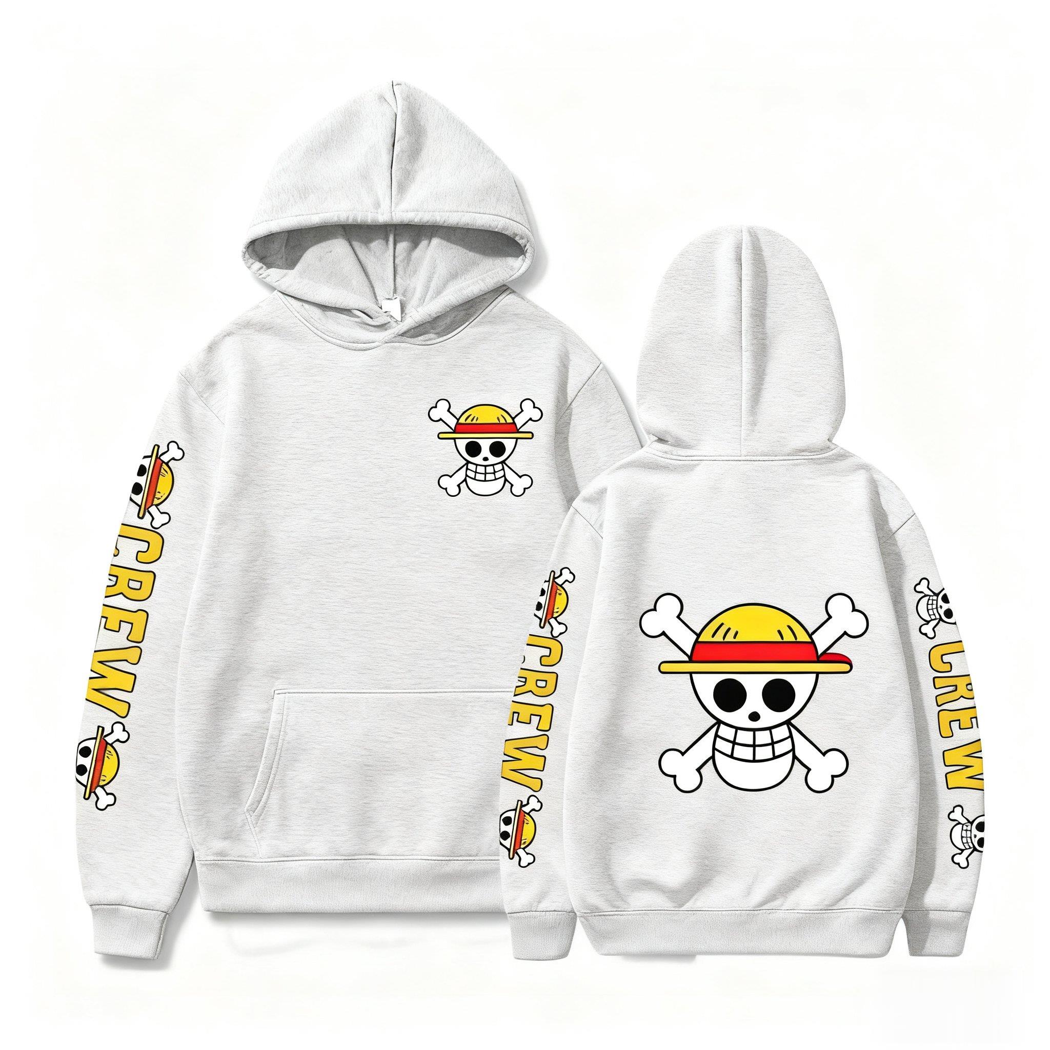 One Piece Skull Print Hoodie M - مراجعة Winter Clothing Uae وسعره