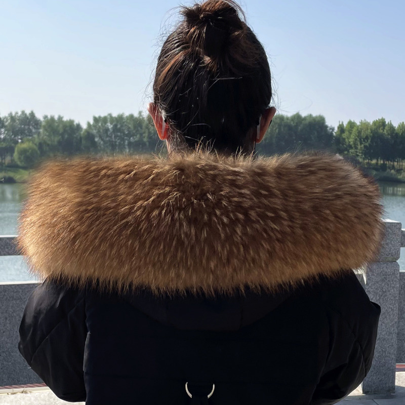 Raccoon Fur Collar Winter Supe - مراجعة Winter Clothing Design وسعره
