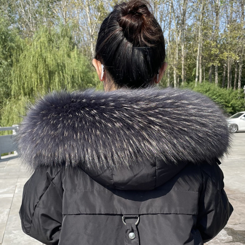 Raccoon Fur Collar Winter Supe - مراجعة Winter Clothing Design وسعره