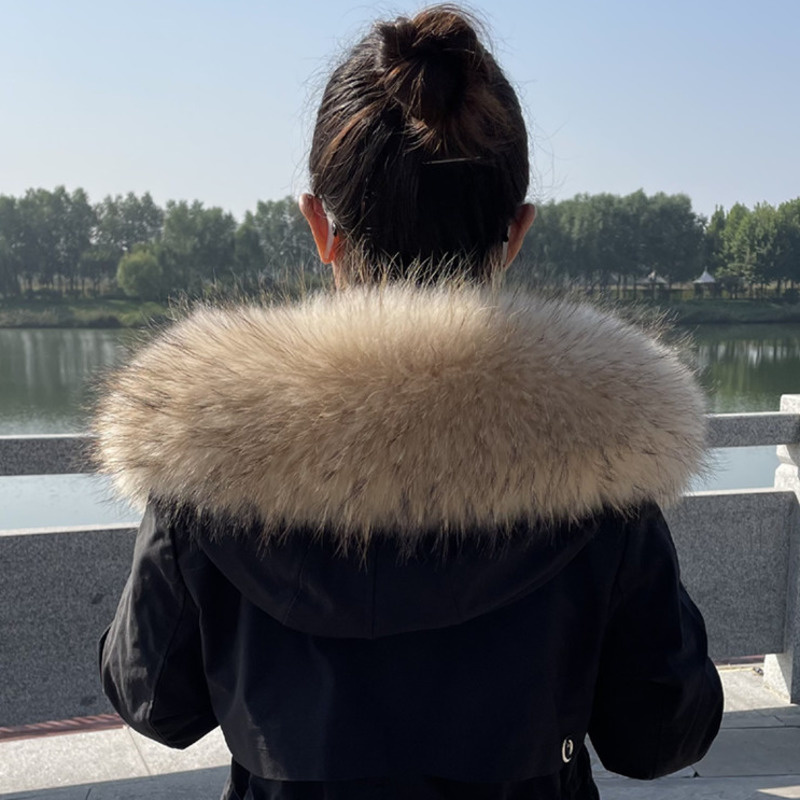 Raccoon Fur Collar Winter Supe - مراجعة Winter Clothing Design وسعره