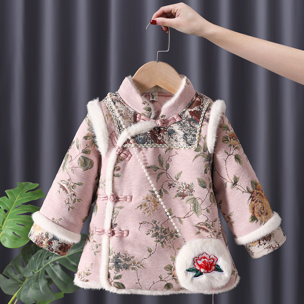 Winter Baby Girls Hanfu Kids P - مراجعة Winter Clothing Baby وسعره
