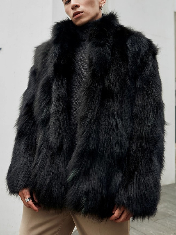 Furry Stand Collar Oversized T - مراجعة Winter Clothing Uae وسعره